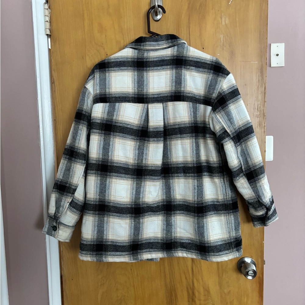 Love Tree Cozy Plaid Jacket - Picture 2 of 3